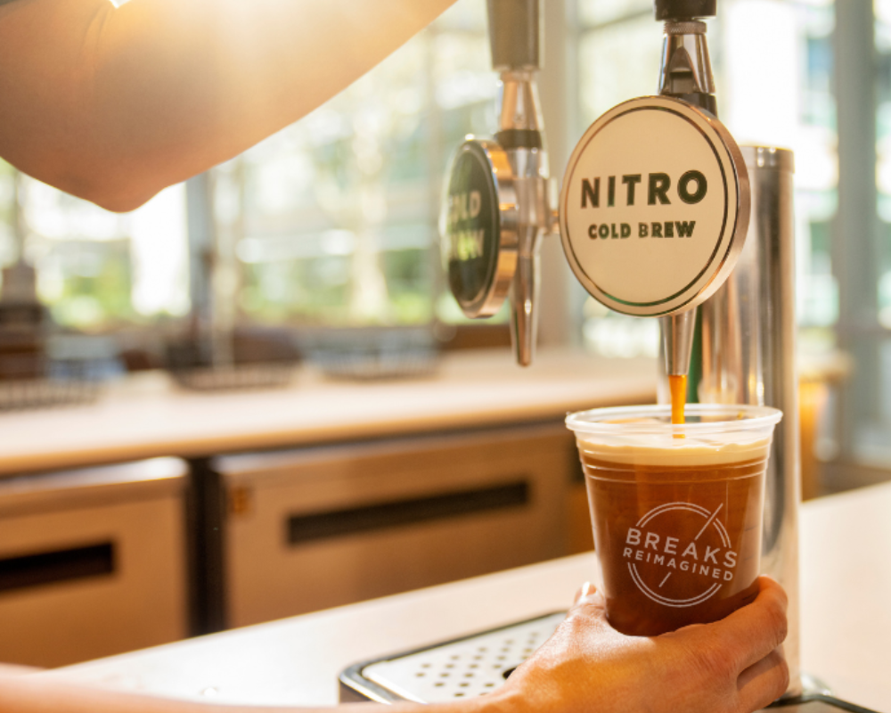 Nitro cold brew coffee